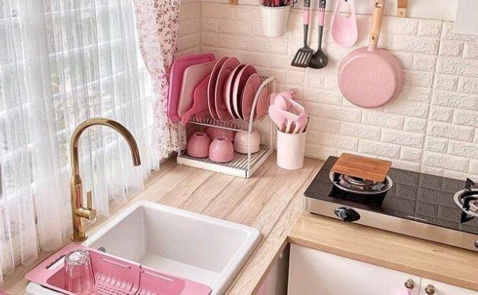 Ideias Cozinha Decorada Rose Gold