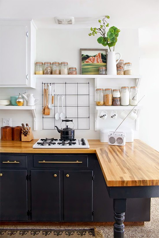 Decoração de Cozinha Preta E Branca