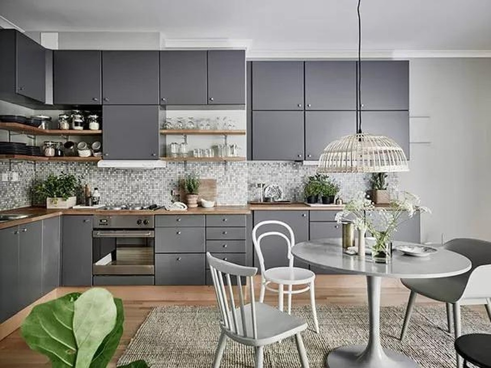 Decoração de Cozinha Cinza