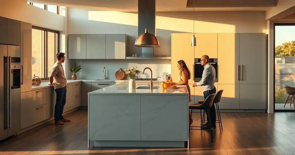 Cozinha planejada com ilha